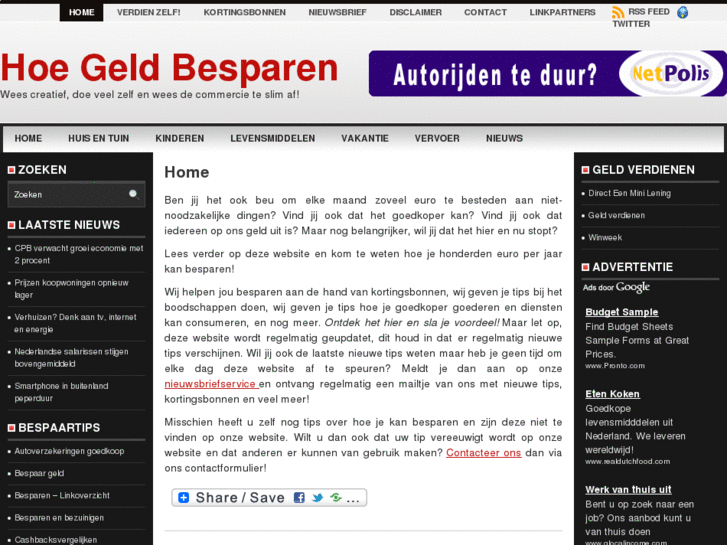 www.hoegeldbesparen.nl
