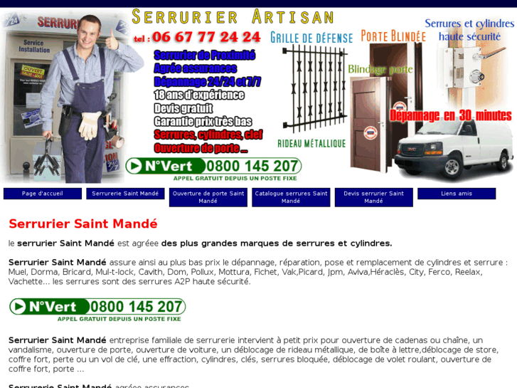 www.serrurierssaintmande.net