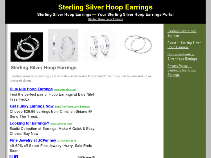 www.sterlingsilverhoopearrings.net