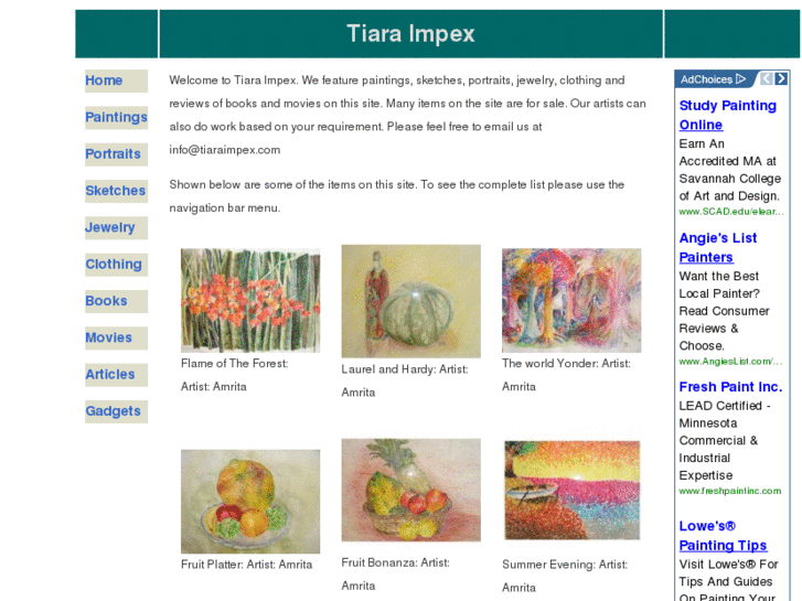 www.tiaraimpex.com