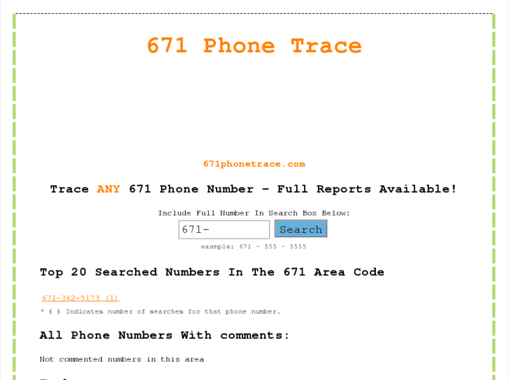 www.671phonetrace.com