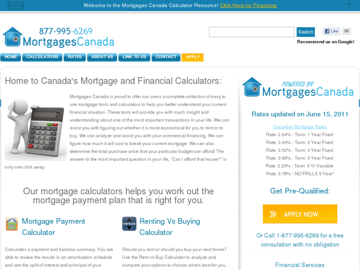 www.canadianmortgagecalculator.net