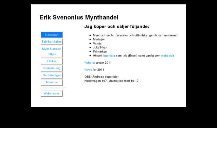 www.eriksmynthandel.com