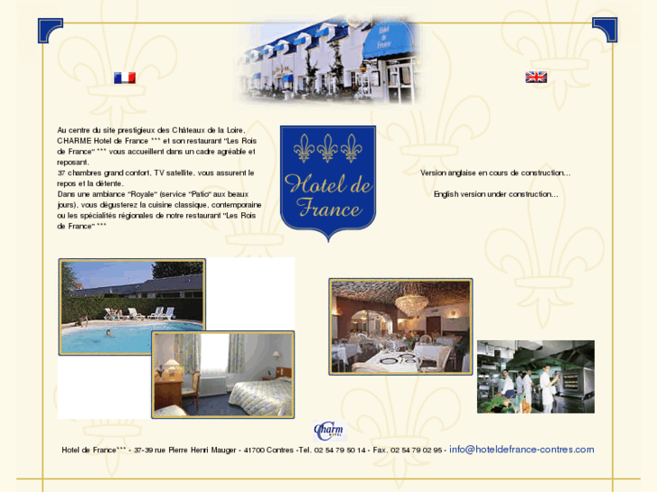 www.hoteldefrance-contres.com