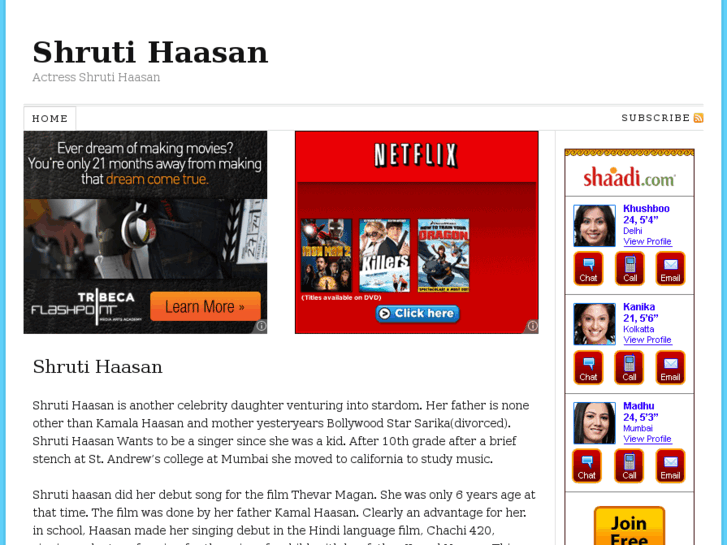 www.shrutihaasan.info