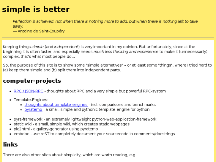 www.simple-is-better.org