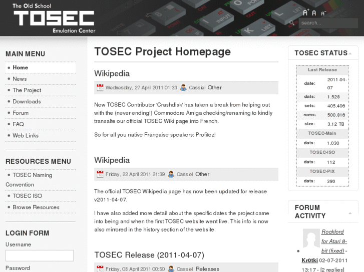 www.tosec.org