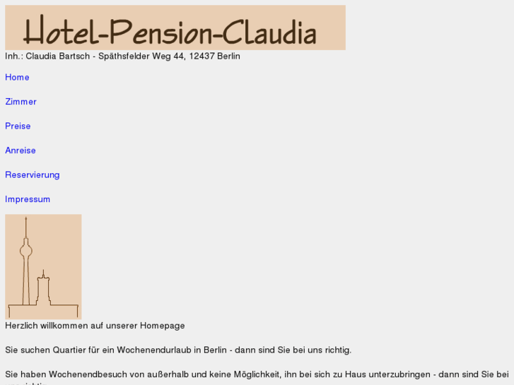 www.hotel-pension-claudia.com