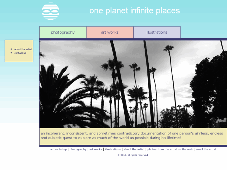 www.oneplanetinfiniteplaces.com