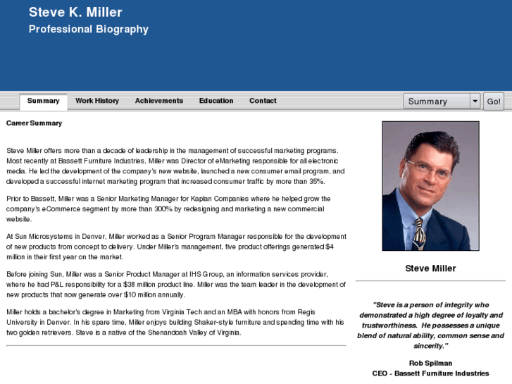 www.stevemillerbio.com