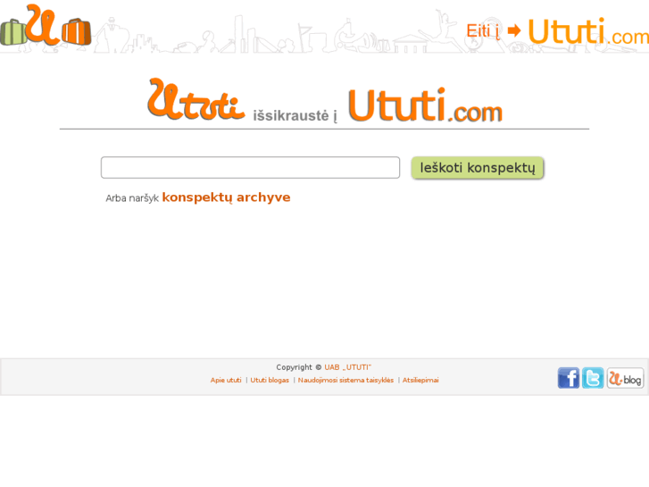 www.ututi.lt