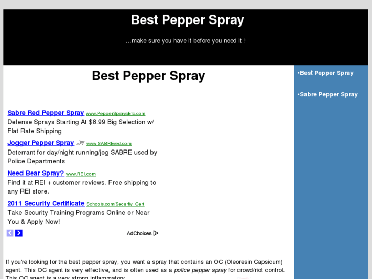 www.bestpepperspray.org