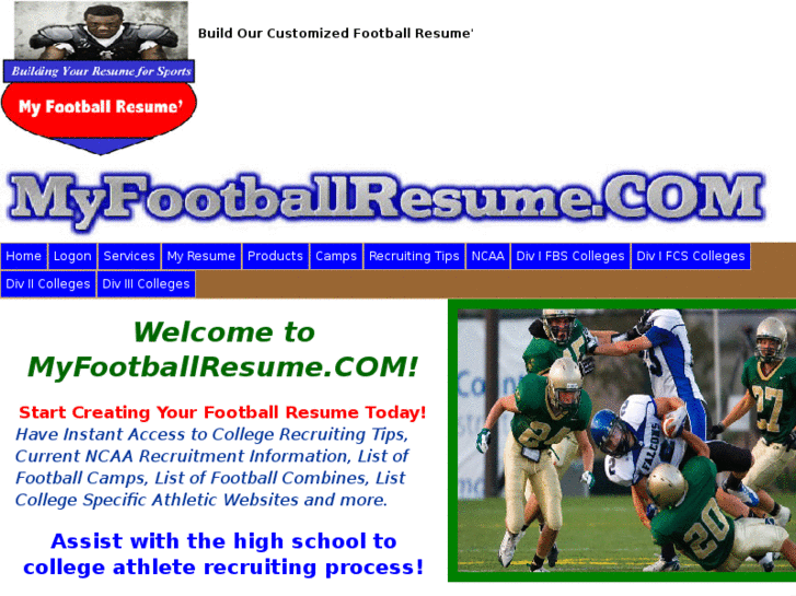 www.myfootballresume.com