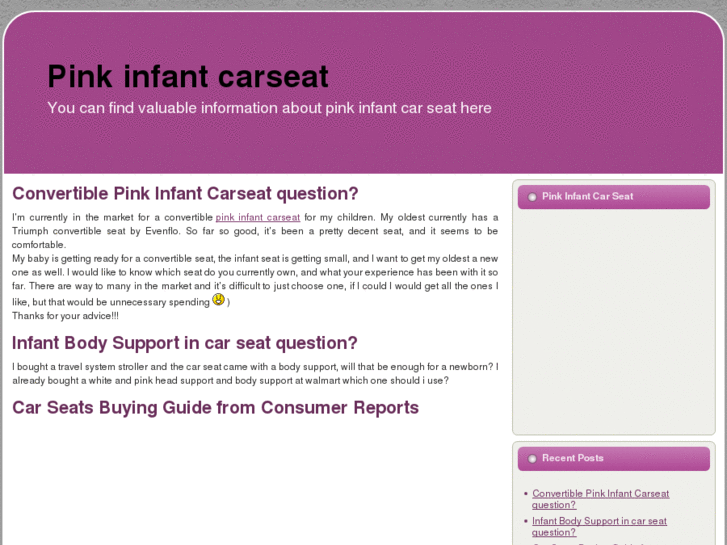 www.pinkinfantcarseat.com