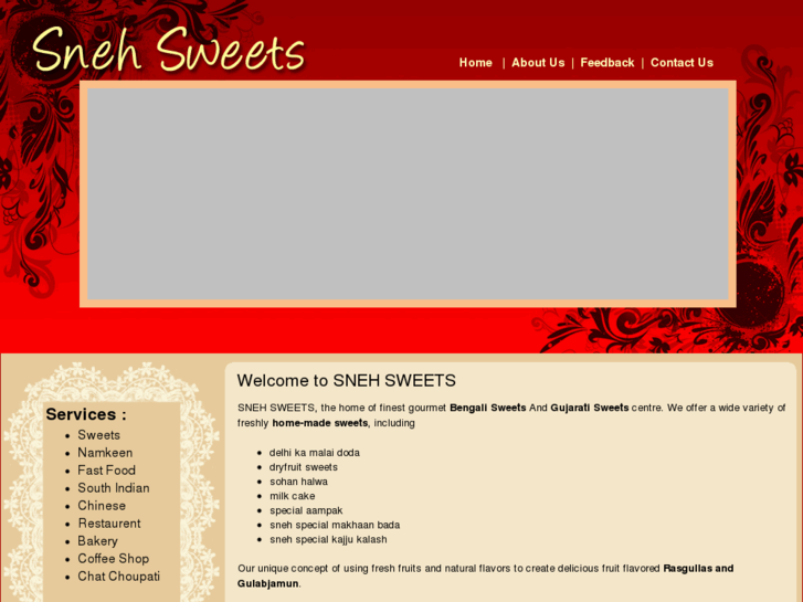 www.snehsweets.com