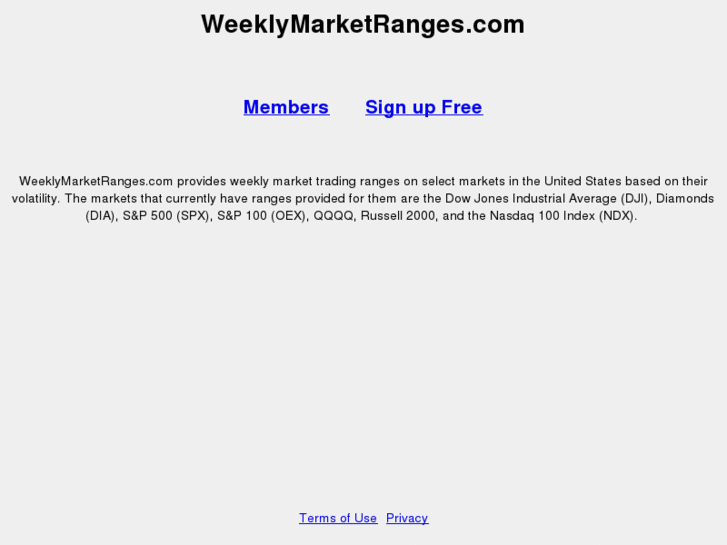 www.weeklymarketranges.com