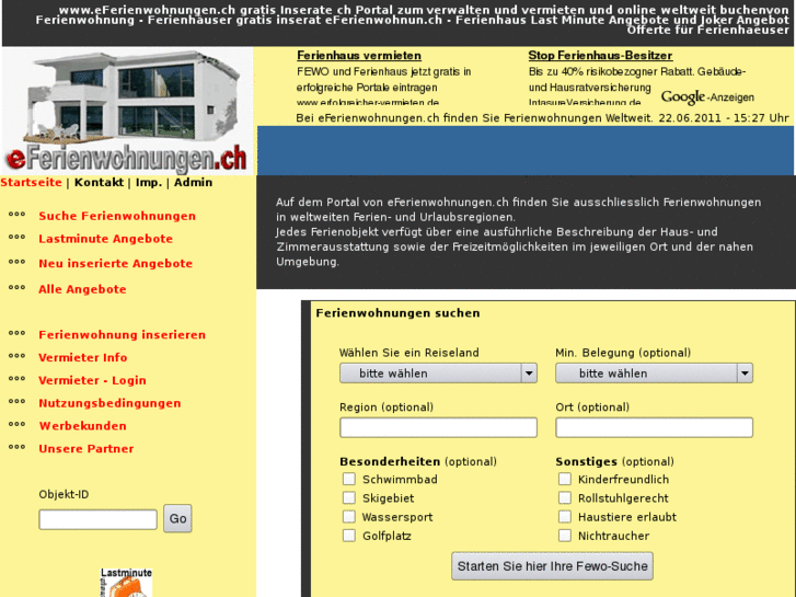 www.eferienwohnungen.ch