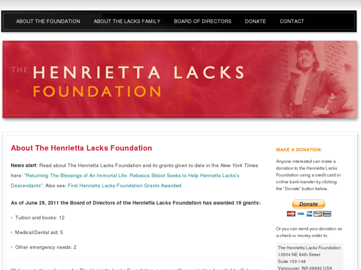 www.henriettalacksfoundation.com