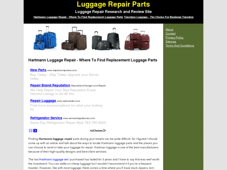 www.luggagerepairparts.com