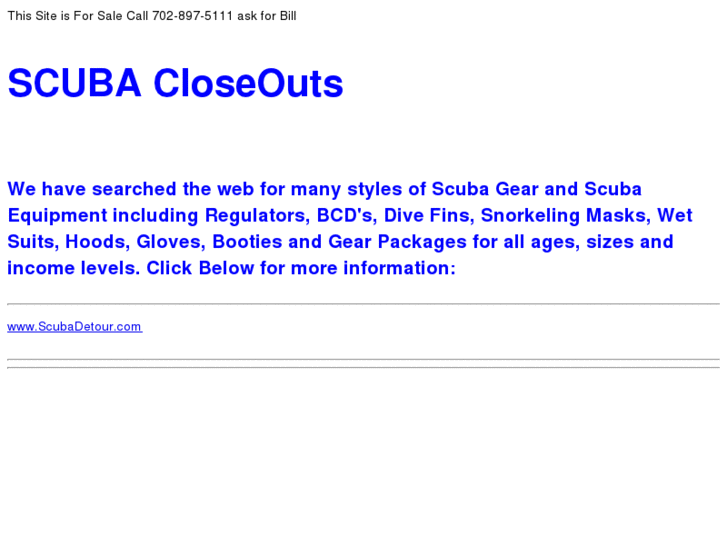 www.scubacloseout.com