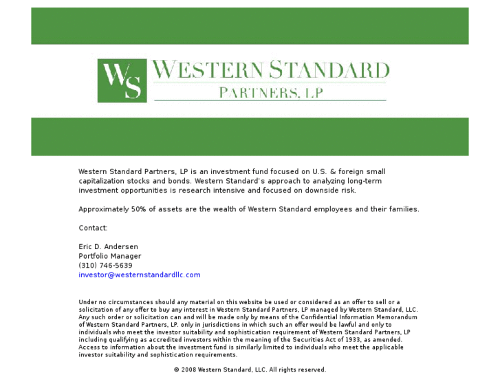 www.westernstandardllc.com