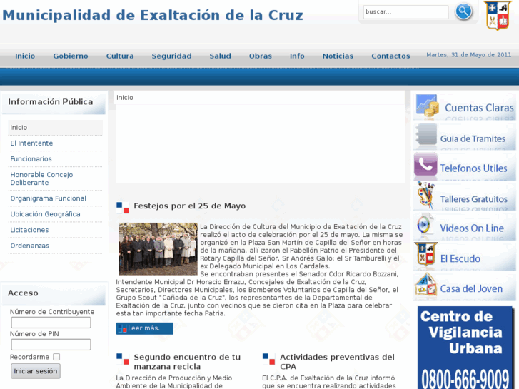 www.exaltaciondelacruz.gov.ar