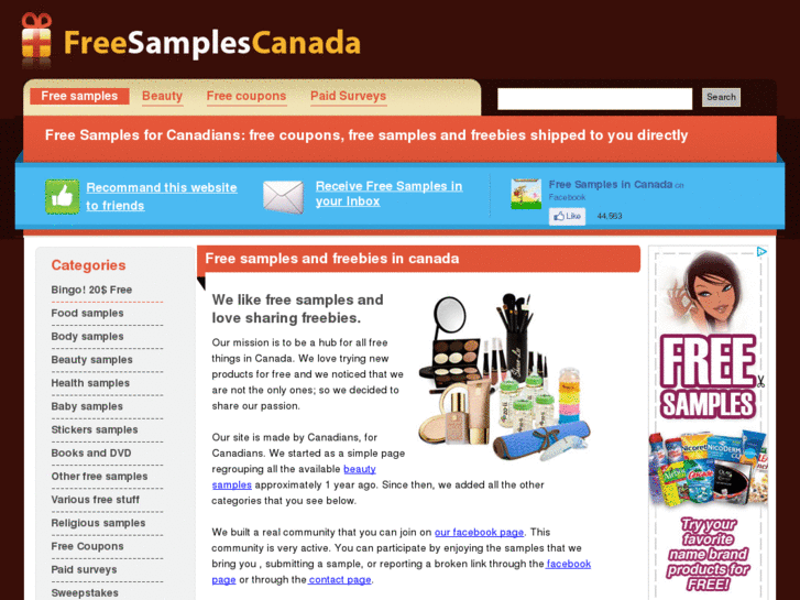 www.freesamplescanada.net