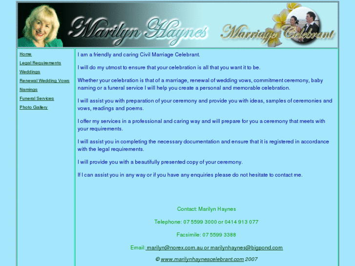 www.marilynhaynescelebrant.com