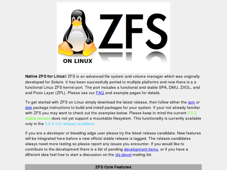 www.zfsonlinux.com