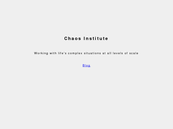 www.chaosinstitute.org