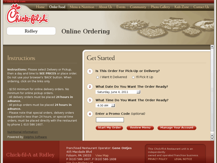 www.chickfilaridley.com