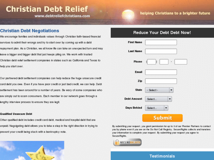 www.debtnegotiationchristians.com