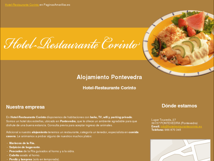 www.hotelrestaurantecorinto.es