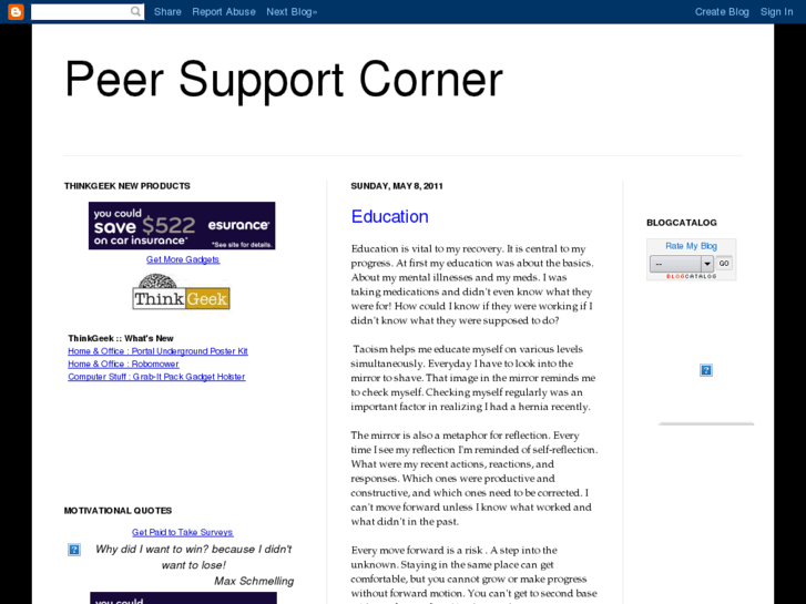 www.peersupportcorner.com