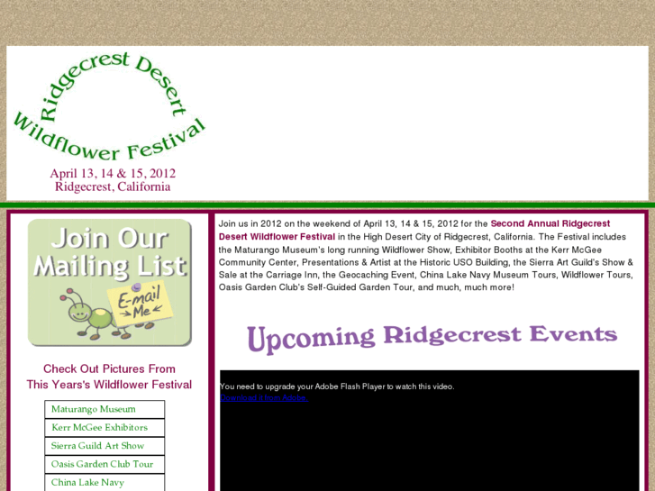www.ridgecrestdesertwildflowerfestival.com