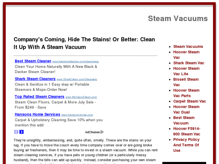 www.steam-vacuums.com