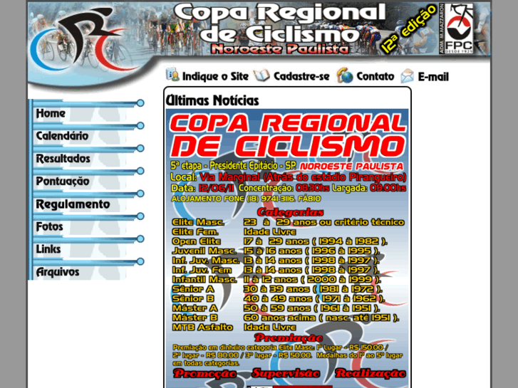 www.coparegionaldeciclismo.com.br