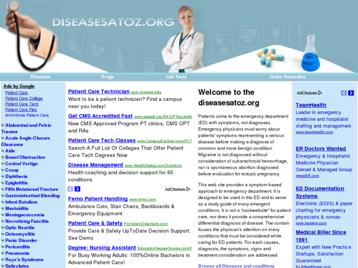 www.diseasesatoz.org