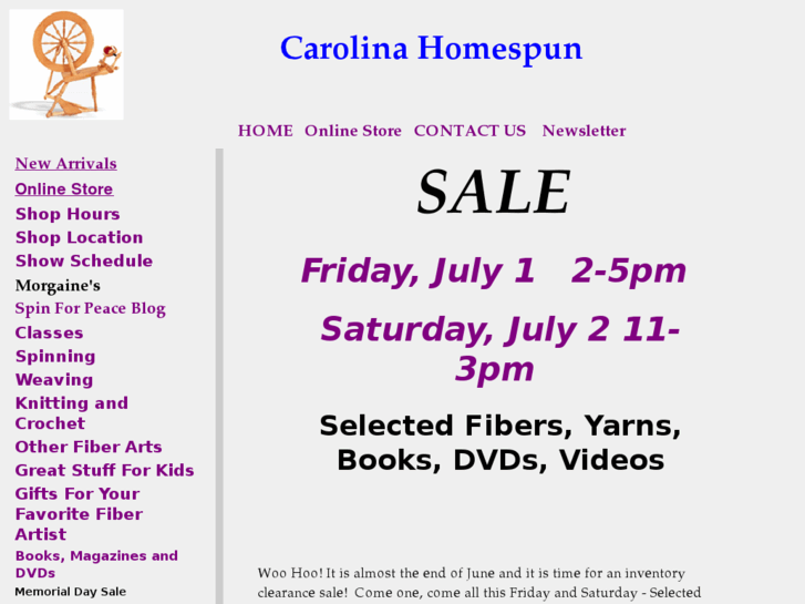 www.carolinahomespun.com