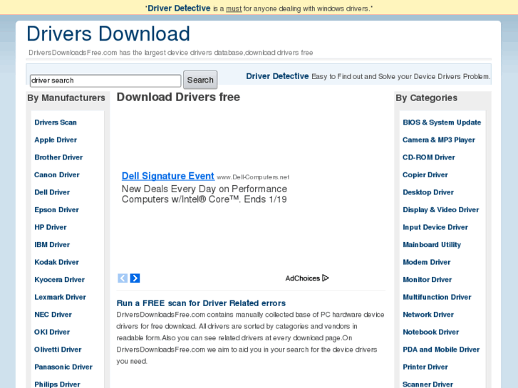 www.driversdownloadsfree.com