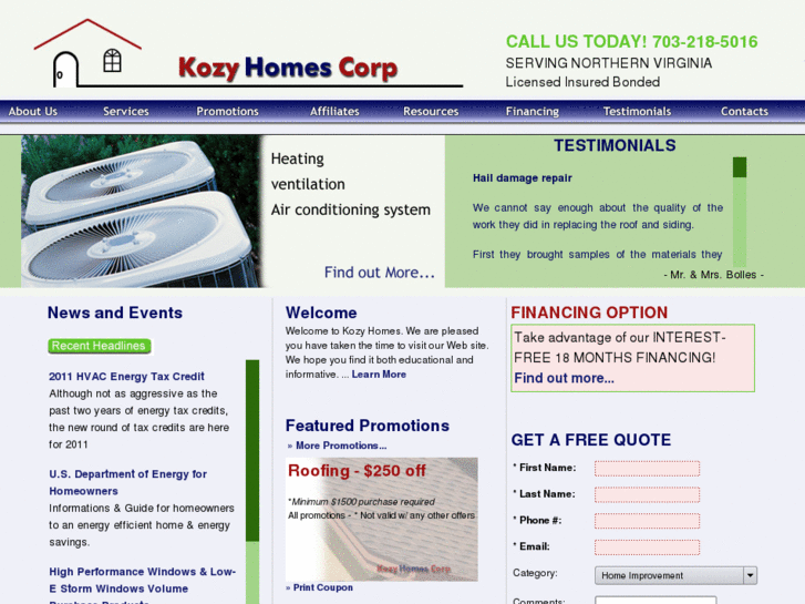 www.kozyhomescorp.com