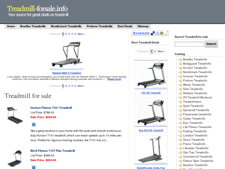 www.treadmill-forsale.info