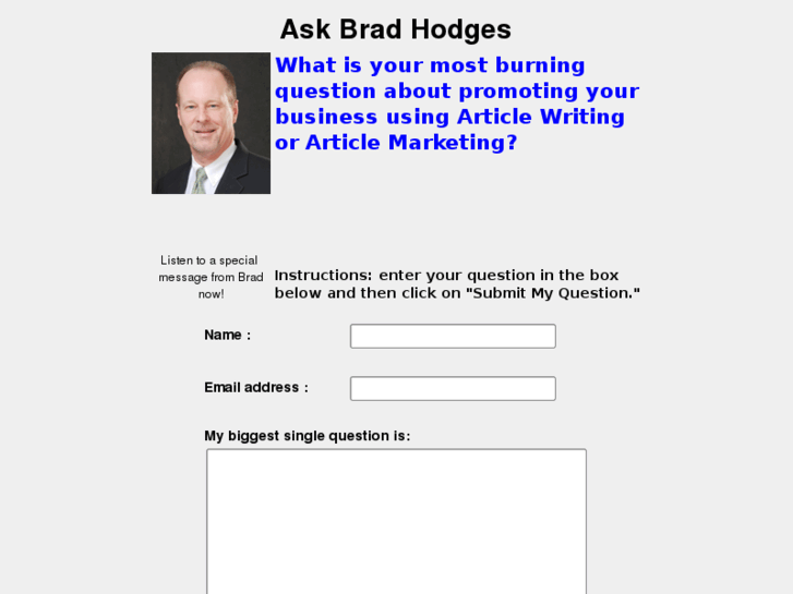 www.askbradhodges.com