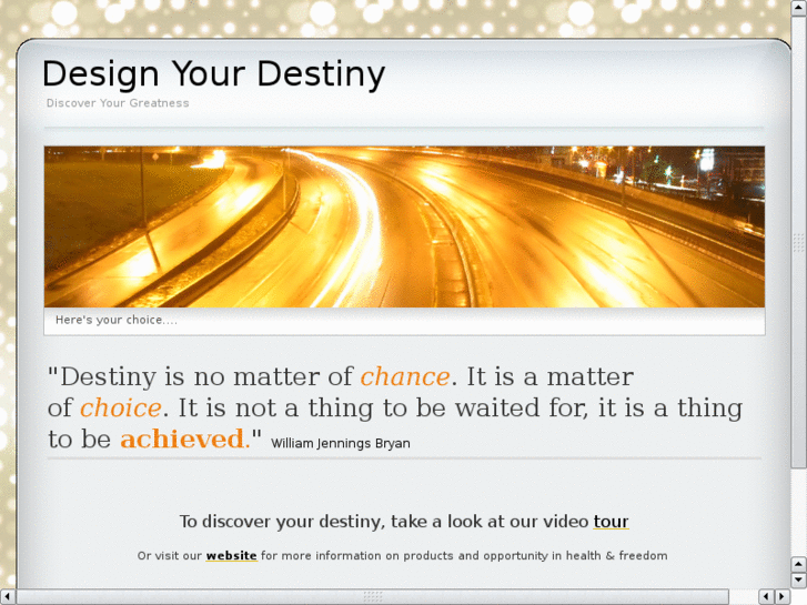 www.designyourdestiny.info