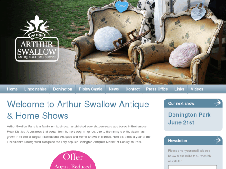 www.arthurswallowfairs.co.uk