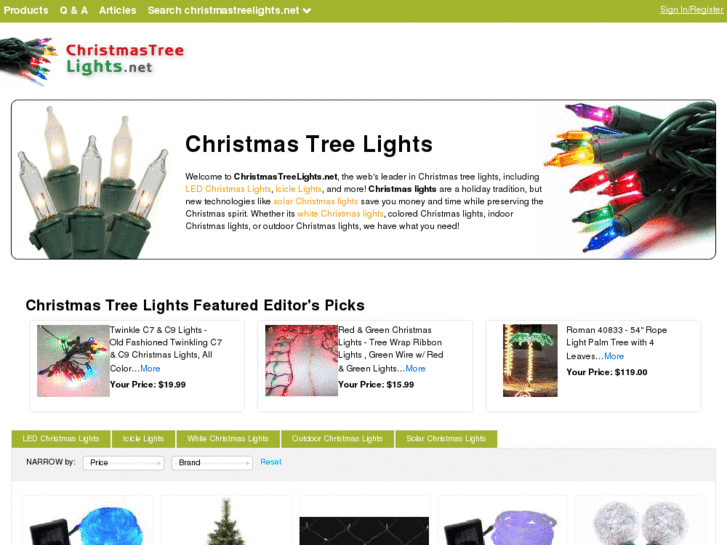 www.christmastreelights.net