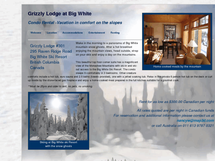 www.grizzlylodgeatbigwhite.com