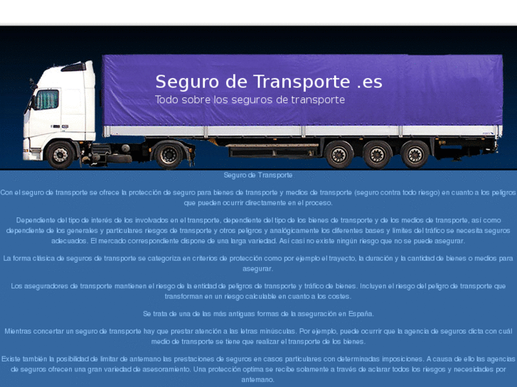 www.segurodetransporte.es