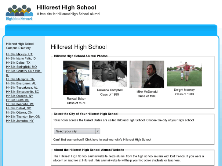 www.hillcresthighschoolalumni.com