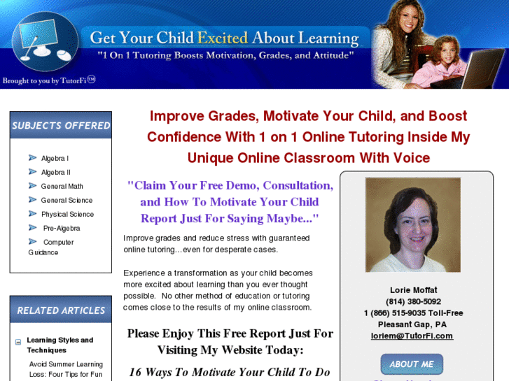 www.loriesonlinetutoring.com